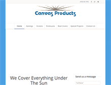 Tablet Screenshot of canvas-products.com